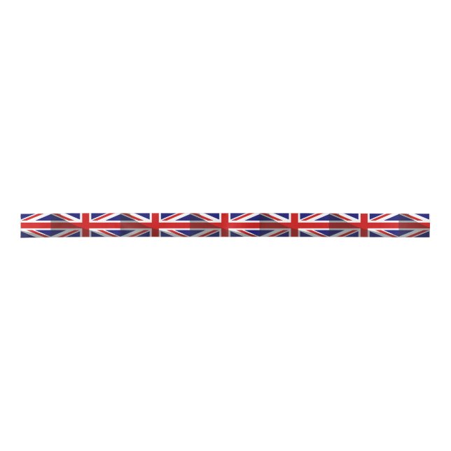 Shadow Union Jack Flag Satinband (Vorderseite)