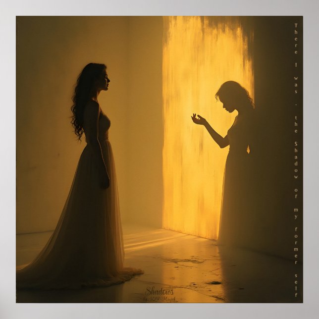 Shadows - AI Fantasy Digital Art Print Poster (Vorne)