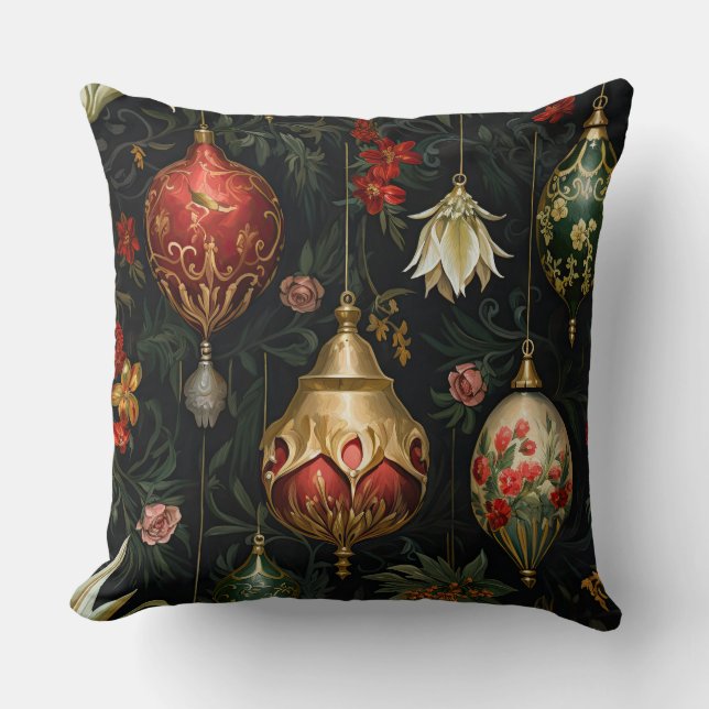 Shadows Christmas Ballet Botanical Kissen (Vorderseite)