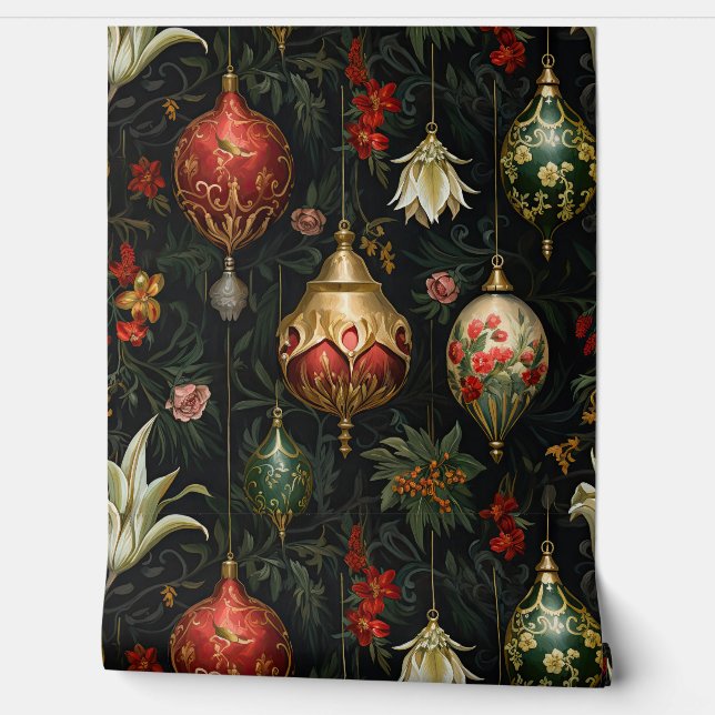 Shadows Christmas Ballet Botanical Tapete (Abrollen)