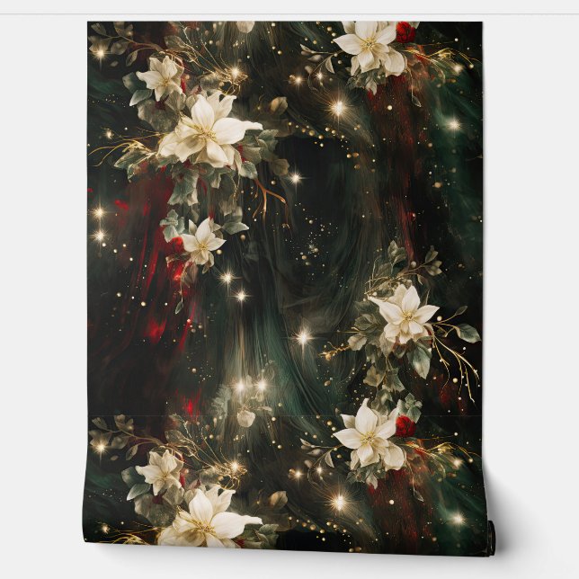 Shadows Christmas Ballet Botanical Tapete (Abrollen)