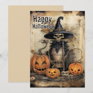 Shadows & Shrieks — Ein Halloween-Schrei-Szene Feiertagskarte