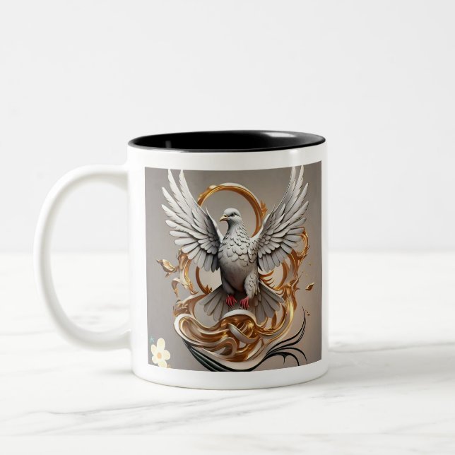 "Shadows to Wings" Zweifarbige Tasse (Links)