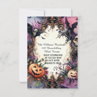 Shadowy Soiree: Bespoke Halloween Einladung