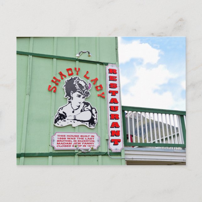 Shady Lady Restaurant Postkarte (Vorderseite)