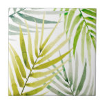 Shady Palms Fliese<br><div class="desc">Shady Palm II von Annie Warren. PalmbaumbaumBlätter in verschiedenen Grüntönen werden über die Komposition verteilt. | 164411Z</div>