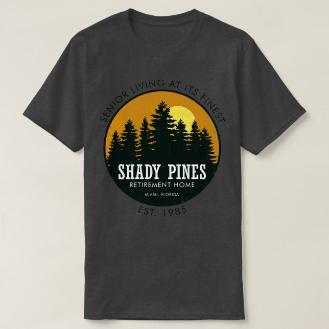 Shady Pines Retirement Zuhause 80er Tv Serie T-Shirt (Design vorne)