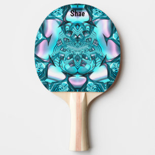 SHAE ~ MARSHMALLOWS ~ Pink Blue Original Fraktal Tischtennis Schläger