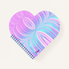 SHAE ~ Pastel Aqua und Pink ~ Notebook Notizbuch