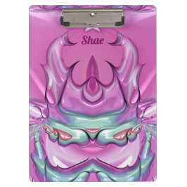 SHAE ~WOW! STÄRKEN! Rosa Grau Weiß und Cerealien Klemmbrett