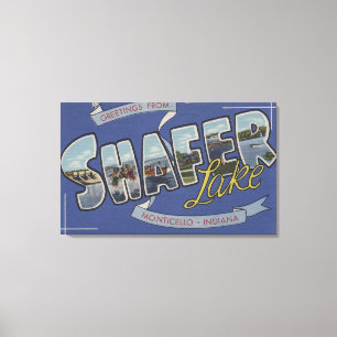 Shafer Lake - Große Briefmarkenszenen Leinwanddruck