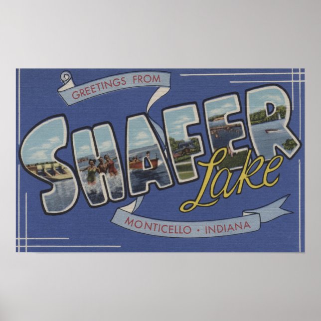 Shafer Lake - Große Briefmarkenszenen Poster (Vorne)