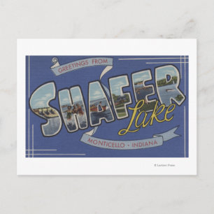 Shafer Lake - Große Briefmarkenszenen Postkarte