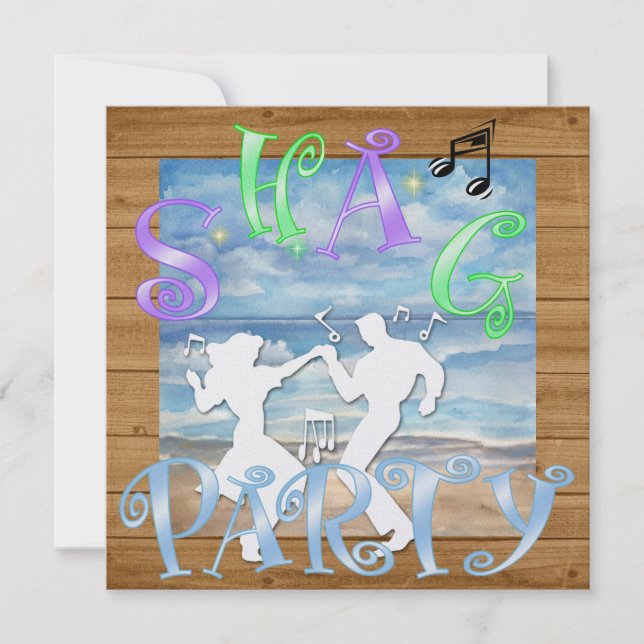 Shag - Dance-Party Einladung (Vorderseite)