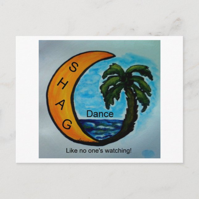 SHAG DANCE POSTCARD POSTKARTE (Vorderseite)