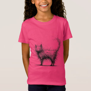 Shaggkatze - lustige minimalistische Katze T-Shirt