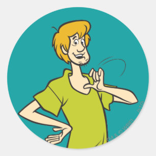 Shaggonstich Runder Aufkleber