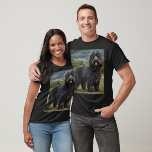 "Shaggy Elegance: The Black Bergamasco Sheepdog" T-Shirt