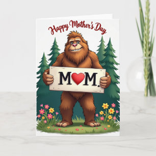 Shaggy Mom Herz Illustration Karte