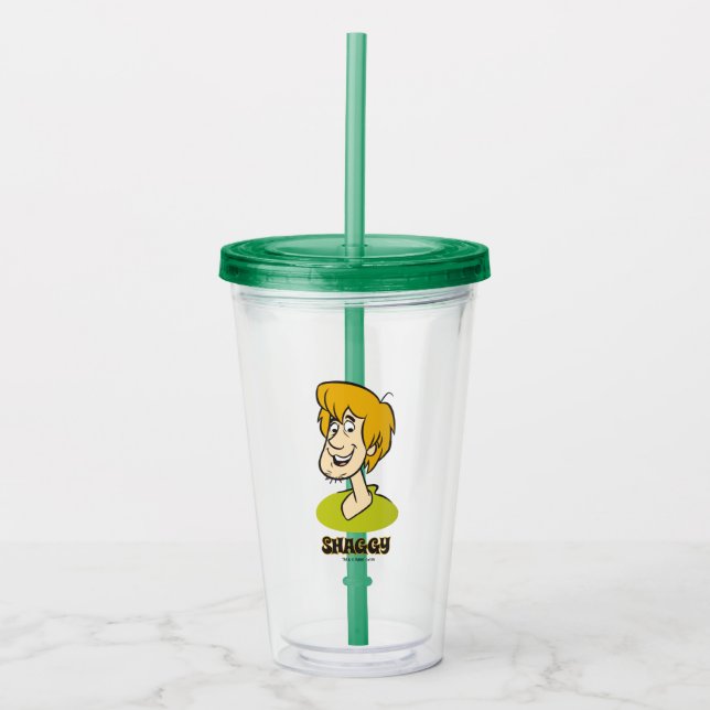 Shaggy Name Graphic Acryltrinkbecher (Vorderseite)