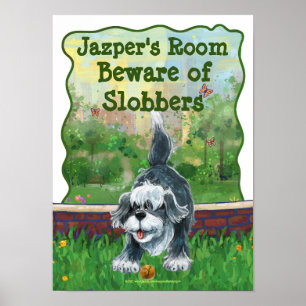 Shaggy Sheep Chien Guérir Poster de la chambre