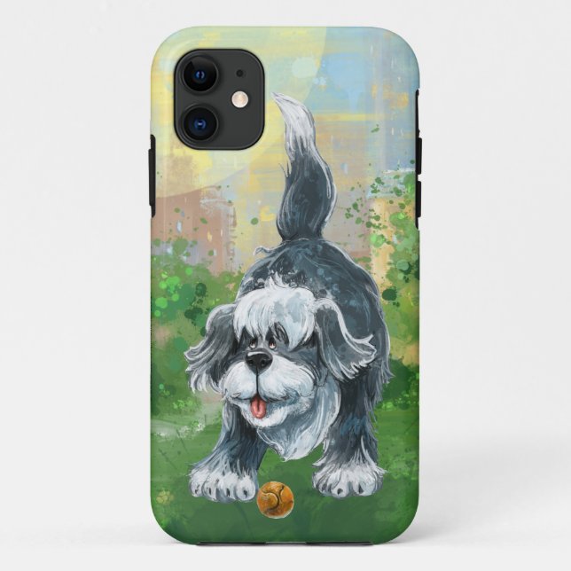 Shaggy Sheep Dog Electronics Case-Mate iPhone Hülle (Rückseite)
