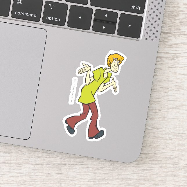 Shaggy Shrug Aufkleber (Detail)