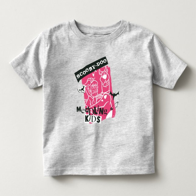 Shaggy und Scooby Doo Meddling Kids Punk Kontur Kleinkind T-shirt (Vorderseite)