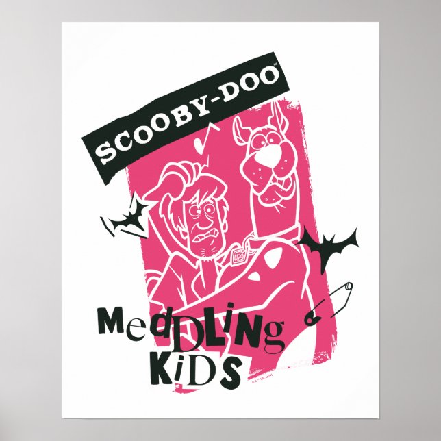 Shaggy und Scooby Doo Meddling Kids Punk Kontur Poster (Vorne)