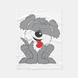 Shaggy Welpen-Cartoon Fleecedecke