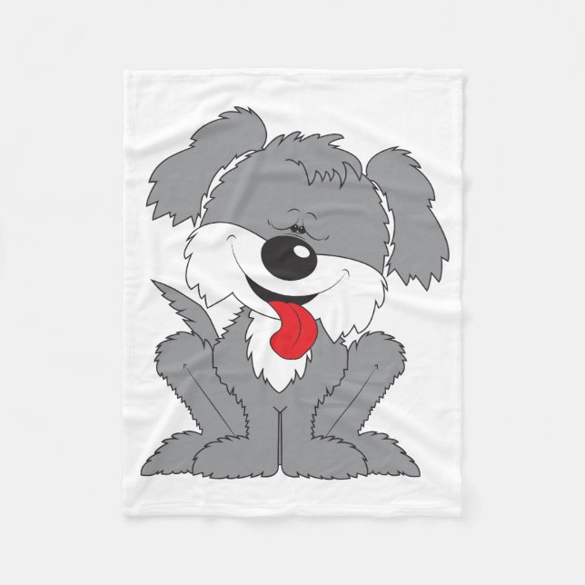 Shaggy Welpen-Cartoon Fleecedecke (Vorderseite)
