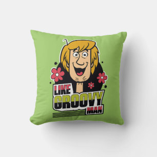 Shaggy "wie starker Mann-" Grafik Kissen
