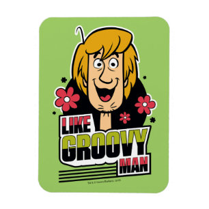 Shaggy "wie starker Mann-" Grafik Magnet