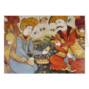 Shah Abbas I und ein Höfling
