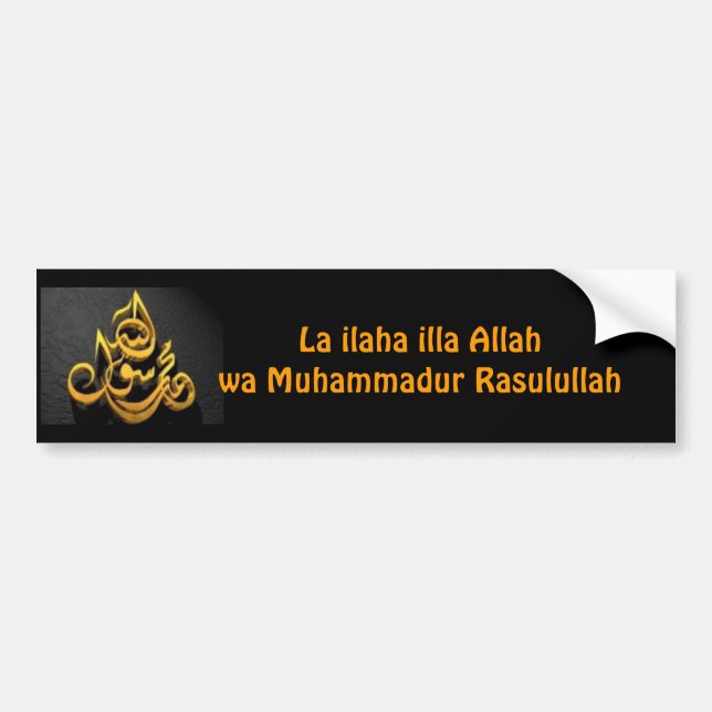 Shahadah Arabisch-Autoaufkleber Autoaufkleber (Vorne)