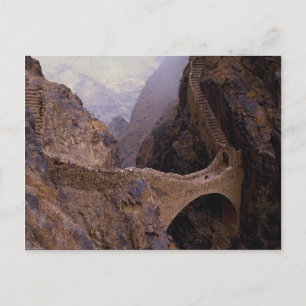Shahara Bridge, 900 m. chasm, Jemen Postkarte