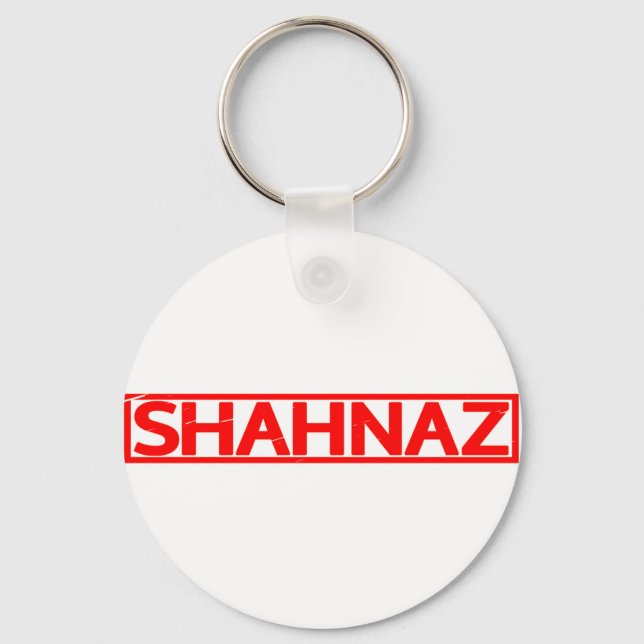 Shahnaz Briefmarke Schlüsselanhänger (Vorderseite)