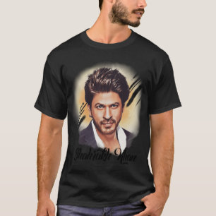 Shahrukh Khan Portrait Art T-Shirt