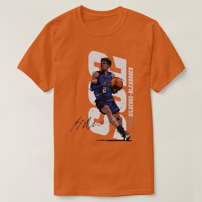 Shai GilgeousAlexander Oklahoma City Vertikal 1 T-Shirt (Design vorne)