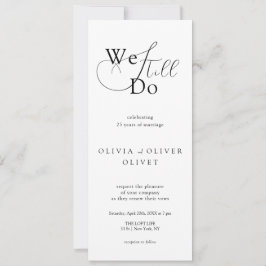 Shailene Black and White Vow Renewal Einladung