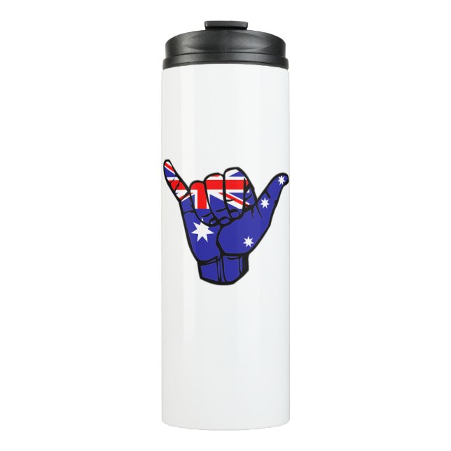 Shaka Australia Flag Thermosbecher (Vorderseite)