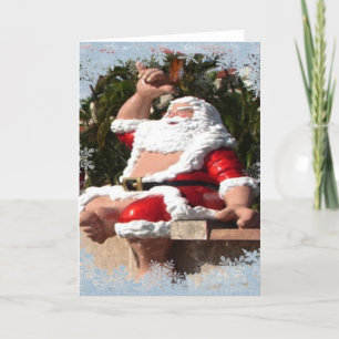 Shaka Santa Claus Feiertagskarte