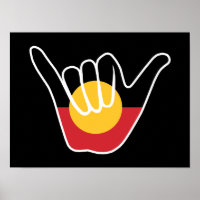 Shaka-Schild der australischen Aborigine-Fahne