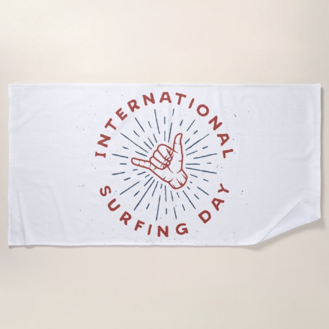 Shaka, shaka hand, Strandtuch (Vorderseite)