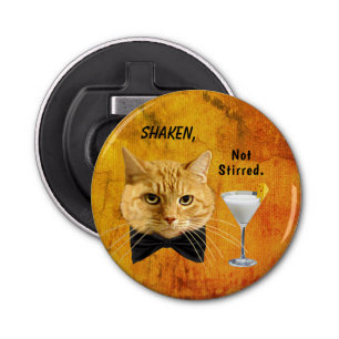 "Shake, Not Stirred" Ingwer Button Flaschenöffner