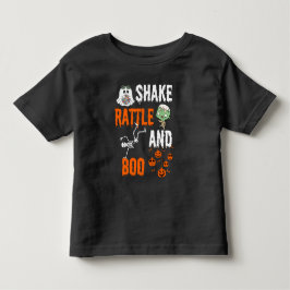 Shake, Rattle, Boo Skeleton Zombie Fun Halloween Kleinkind T-shirt