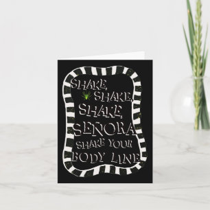 Shake Shake Senora Funny Halloween Karte