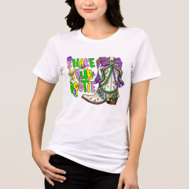 Shake Your Booty Mardi Gras T-Shirt – Lustiges Kar Tri-Blend Shirt