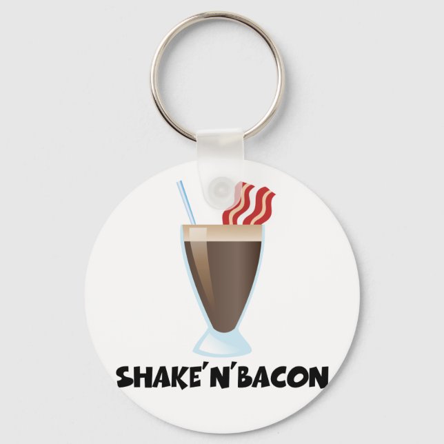 Shake'n'Bacon Schlüsselanhänger (Vorderseite)