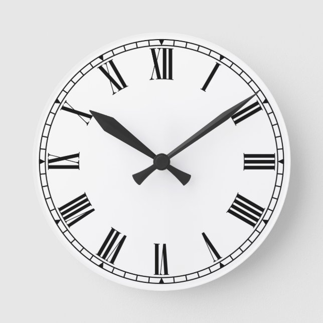 Shaker Style 01 Runde Wanduhr (Vorderseite)
